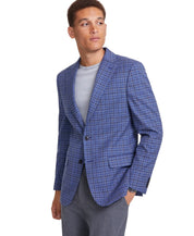 Tommy Hilfiger Mens Modern fit Sport Coat Blazer 36 S Blue Check
