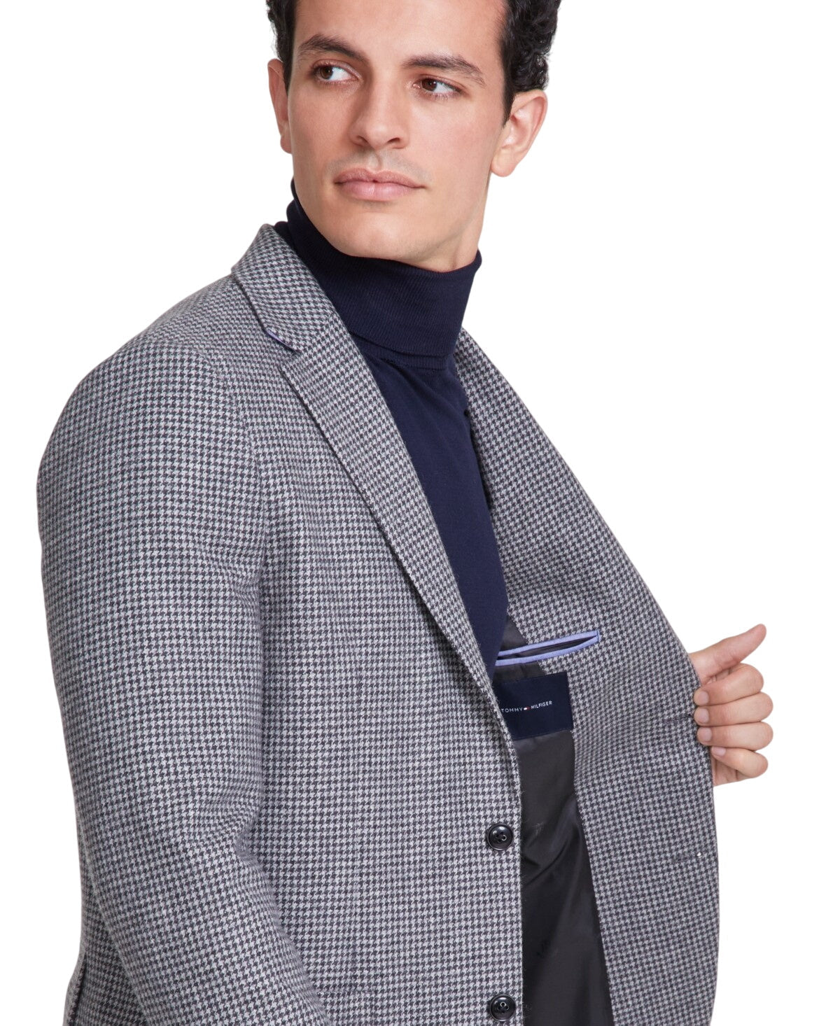 Tommy Hilfiger Mens Modern fit Sport Coat Blazer 38 R Grey Wool