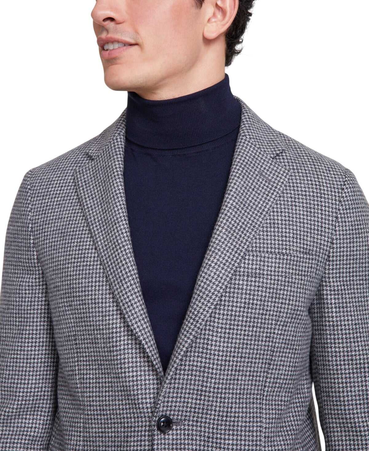 Tommy Hilfiger Mens Modern fit Sport Coat Blazer 40 R Light Grey Black