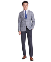 Tommy Hilfiger Mens Modern fit Sport Coat Blazer 42 L Light Grey Plaid Stretch