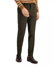 HUGO Boss Men's Suit Dress Pants 32 x 32 Slim-Fit Olive Green Wool Superflex