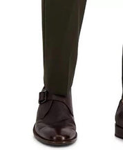 HUGO Boss Men's Suit Dress Pants 32 x 32 Slim-Fit Olive Green Wool Superflex