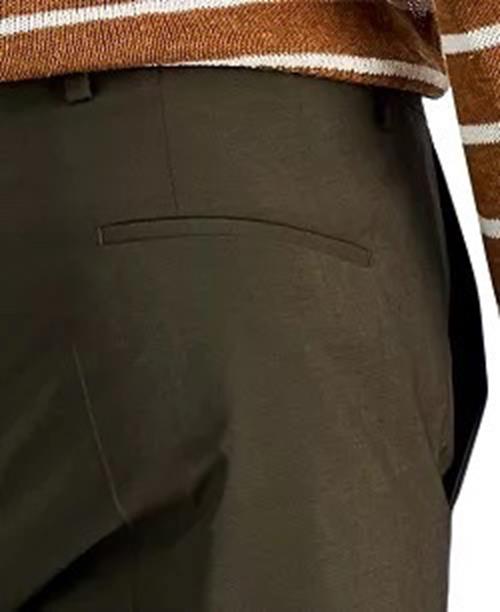 HUGO Boss Men's Suit Dress Pants 32 x 32 Slim-Fit Olive Green Wool Superflex