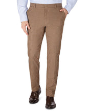 Tommy Hilfiger Mens Modern fit Dress Pants 42 / 30 Beige Check Stretch