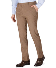 Tommy Hilfiger Mens Modern fit Dress Pants 42 / 30 Beige Check Stretch
