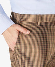 Tommy Hilfiger Mens Modern fit Dress Pants 42 / 30 Beige Check Stretch