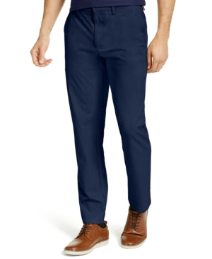 Club Room Mens Tech 4 Way Stretch Straight Leg Pants Navy 38 x 30