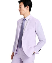 Hugo Boss Mens Modern fit Suit Jacket Blazer 40 S Light Purple Solid Stretch