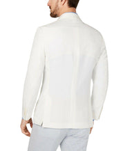 Nautica Mens Modern fit Sport Coat Blazer 42 R White Solid Stretch