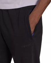 adidas Men's Originals Trefoil Area 33 Logo-Print Terry Joggers Small Sweatpants