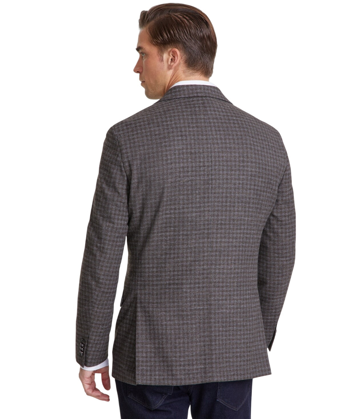 Tommy Hilfiger Mens Modern fit Sport Coat Blazer 38 R Grey Check