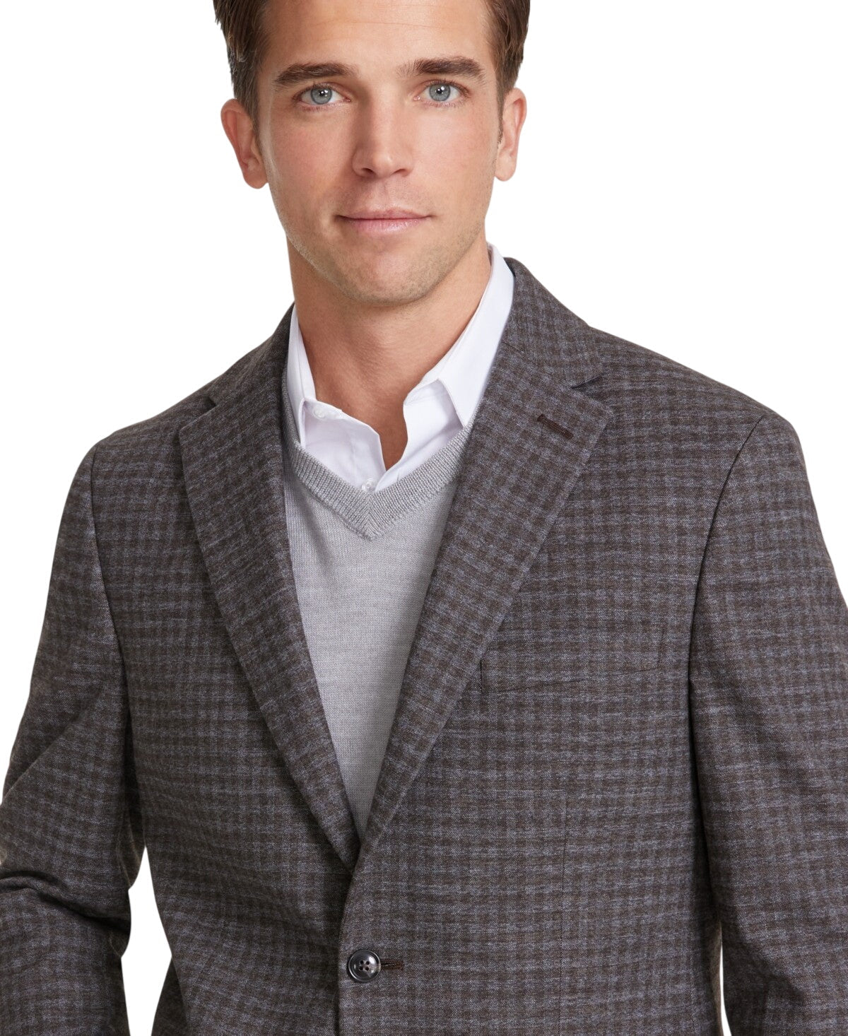 Tommy Hilfiger Mens Modern fit Sport Coat Blazer 42 L Grey Check