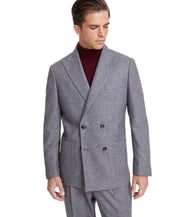 Tommy Hilfiger Mens Modern fit Double Breasted Suit Jacket Blazer 42 L Grey