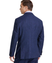Tommy Hilfiger Mens Modern fit Double Breasted Suit Jacket Blazer 48 R Blue