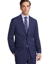 Tommy Hilfiger Mens Modern fit Suit Jacket Blazer 38 R Blue Plaid Stretch