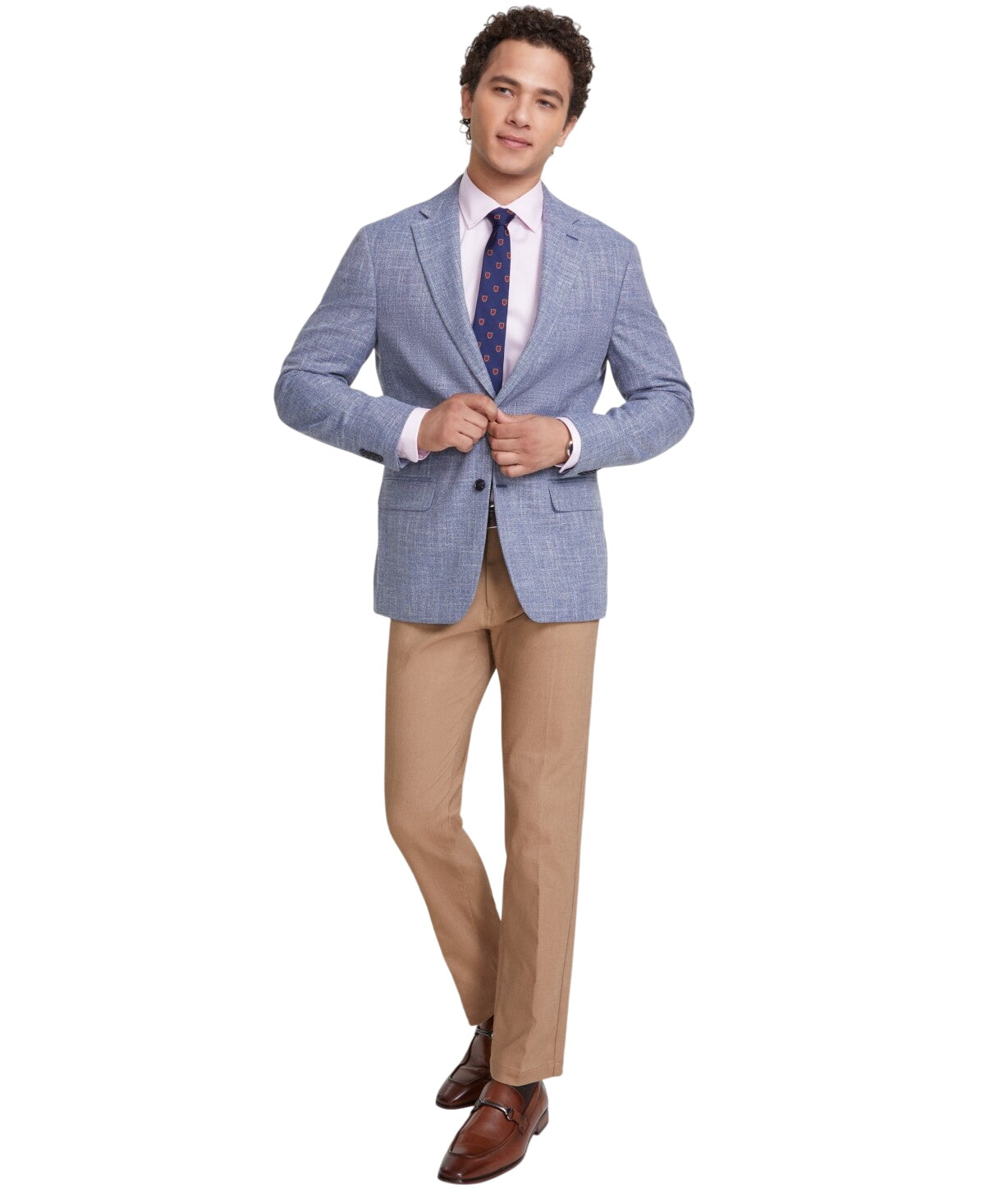 Tommy Hilfiger Mens Modern fit Sport Coat Blazer 44 L Blue