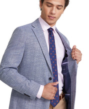 Tommy Hilfiger Mens Modern fit Sport Coat Blazer 44 L Blue