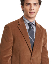 Tommy Hilfiger Mens Modern fit Corduroy Suit Jacket Blazer 46 R Brown Solid