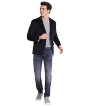 Tommy Hilfiger Mens Modern fit Corduroy Sport Coat Blazer 38 R Black Solid