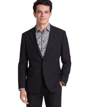 Tallia Mens Classic fit Suit Jacket Blazer 42 R Black Solid
