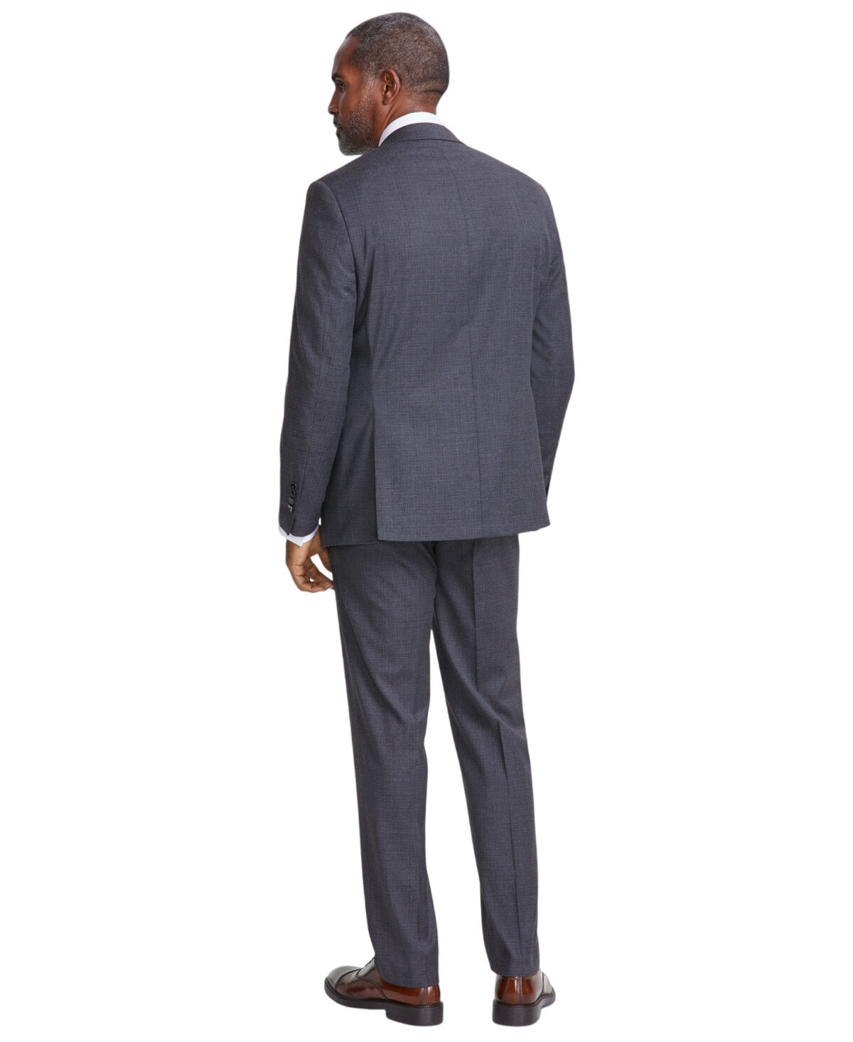 Tallia Mens Classic fit Suit Jacket Blazer 46 R Charcoal Grey Solid