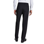 Michael Kors Mens Classic fit Pleated Dress Pants 40 / 34 Black Solid