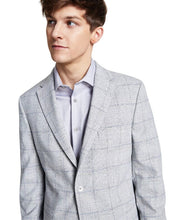 Tommy Hilfiger Mens Modern fit Sport Coat Blazer 36 S Light Grey Plaid Stretch