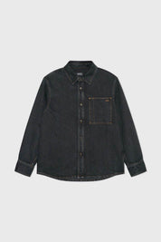 A.p.c. Vittorio Surchemise Mens Denim Jacket Overshirt Large Black