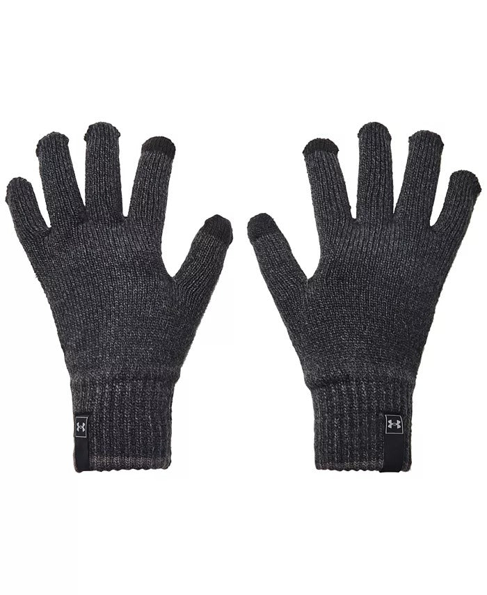 Under Armour Mens Halftime Tech Tip Gloves Gray Large