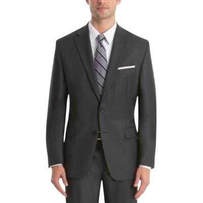 Lauren Ralph Lauren Mens Classic fit Suit Jacket Blazer 36 S Grey Micro Dot
