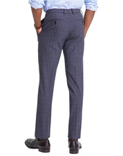 Tommy Hilfiger Mens Modern Fit Dress Pants 30 / 32 Grey Blue Plaid Stretch