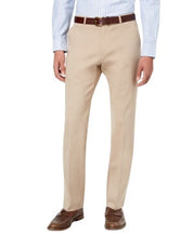 Tommy Hilfiger Mens Modern fit Dress Pants 35 / 30 Beige Solid Stretch