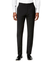 Tommy Hilfiger Mens Modern fit Wool Tuxedo Pants 42 / 34 Black Solid