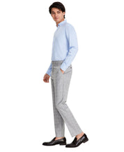 Tommy Hilfiger Mens Modern fit Dress Pants 36 / 30 Light Grey Plaid Stretch