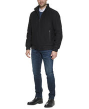 Calvin Klein Mens Bomber Jacket Coat Medium Black Solid