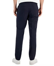 Hugo Boss Men's Slim-Fit Super Flex Stretch Micro-Check Dress Pants 38 x 32 Navy