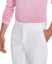 Tommy Hilfiger Mens Modern fit Dress Pants 32 / 34 White Solid Linen