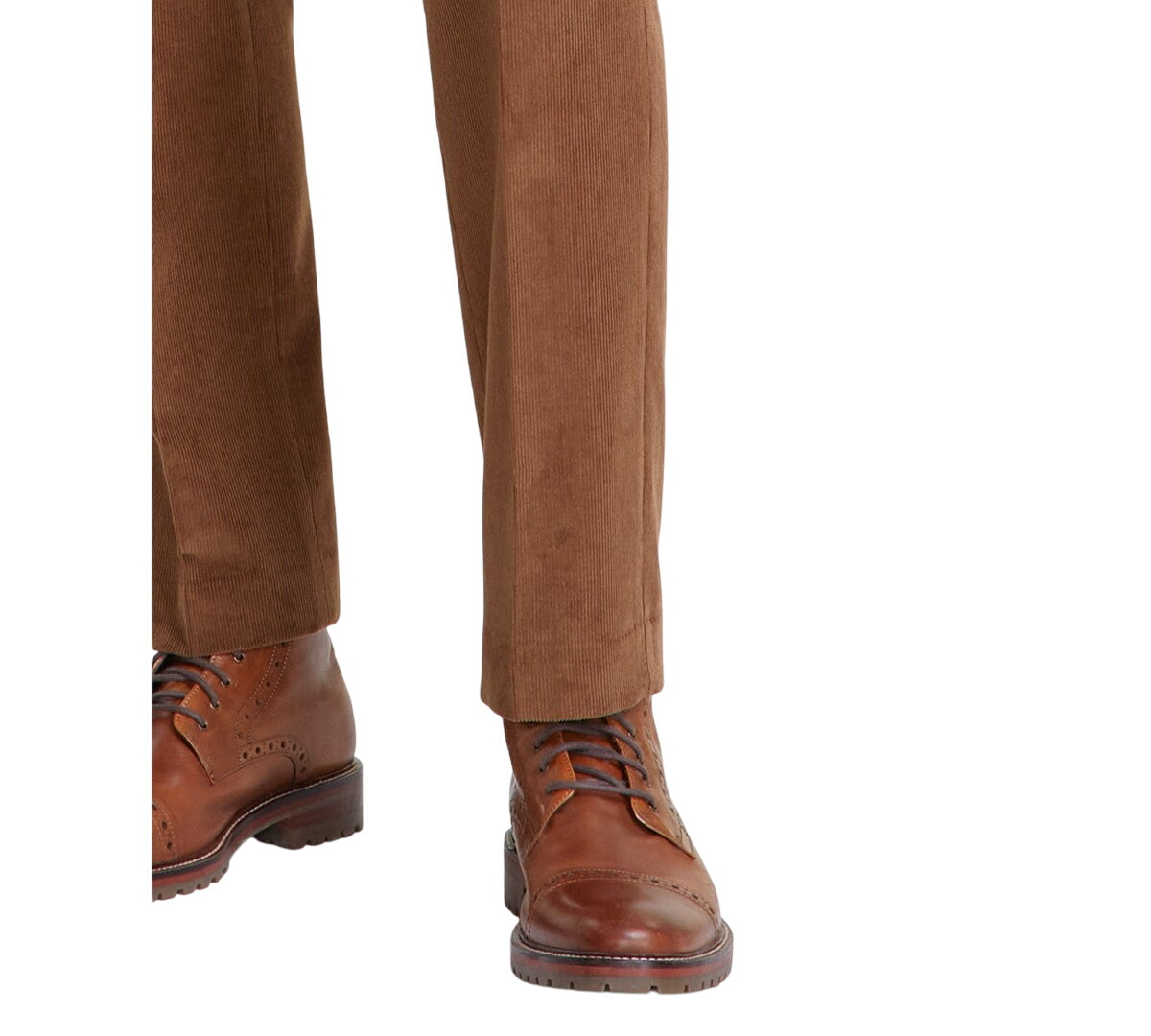 Tommy Hilfiger Mens Modern fit Dress Corduroy Pants 40 / 30 Brown Solid