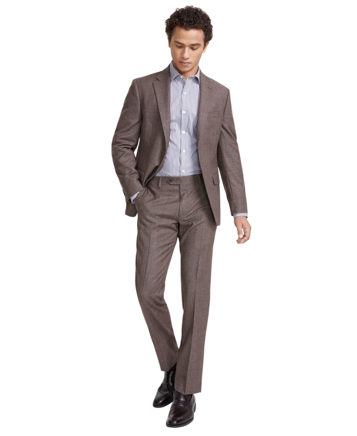 Tommy Hilfiger Mens Modern fit Dress Pants 32 / 34 Brown Stretch
