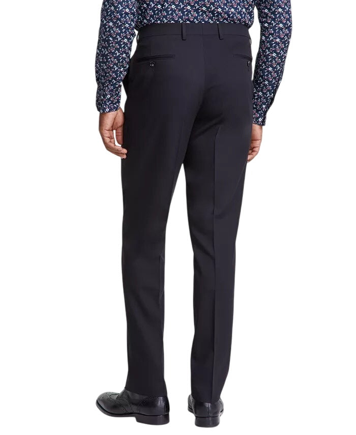 Tayion Mens Classic fit Dress Pants 36 / 30 Black Solid