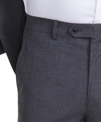 Tallia Mens Classic fit Dress Pants 34 / 32 Dark Grey Solid