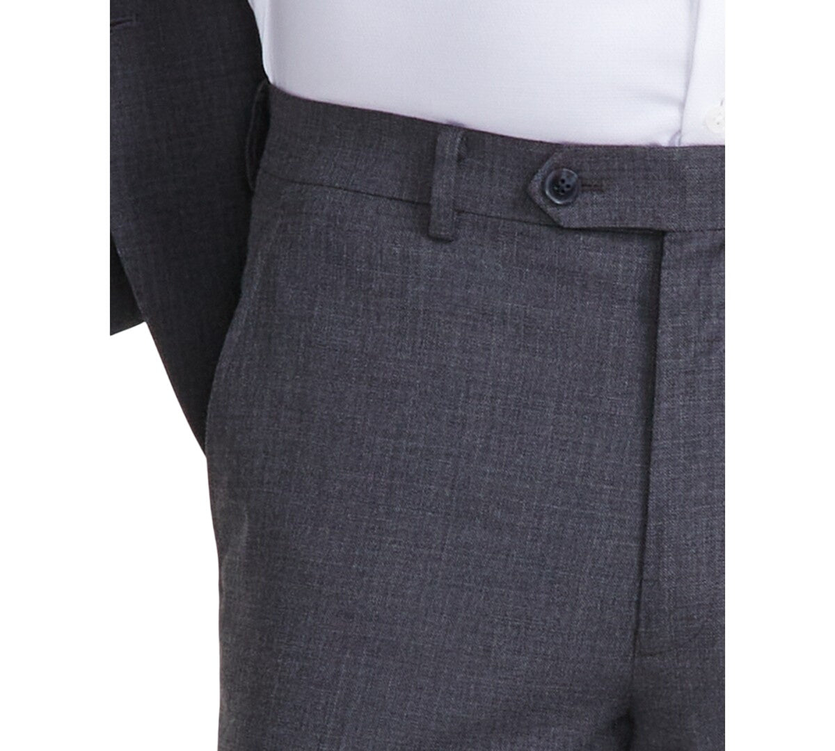 Tallia Mens Classic fit Dress Pants 42 / 30 Dark Grey Solid