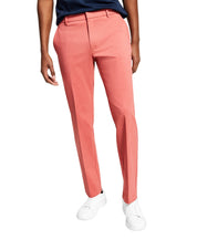 Tommy Hilfiger Mens Modern fit Dress Pants 36 / 30 Red Solid Stretch