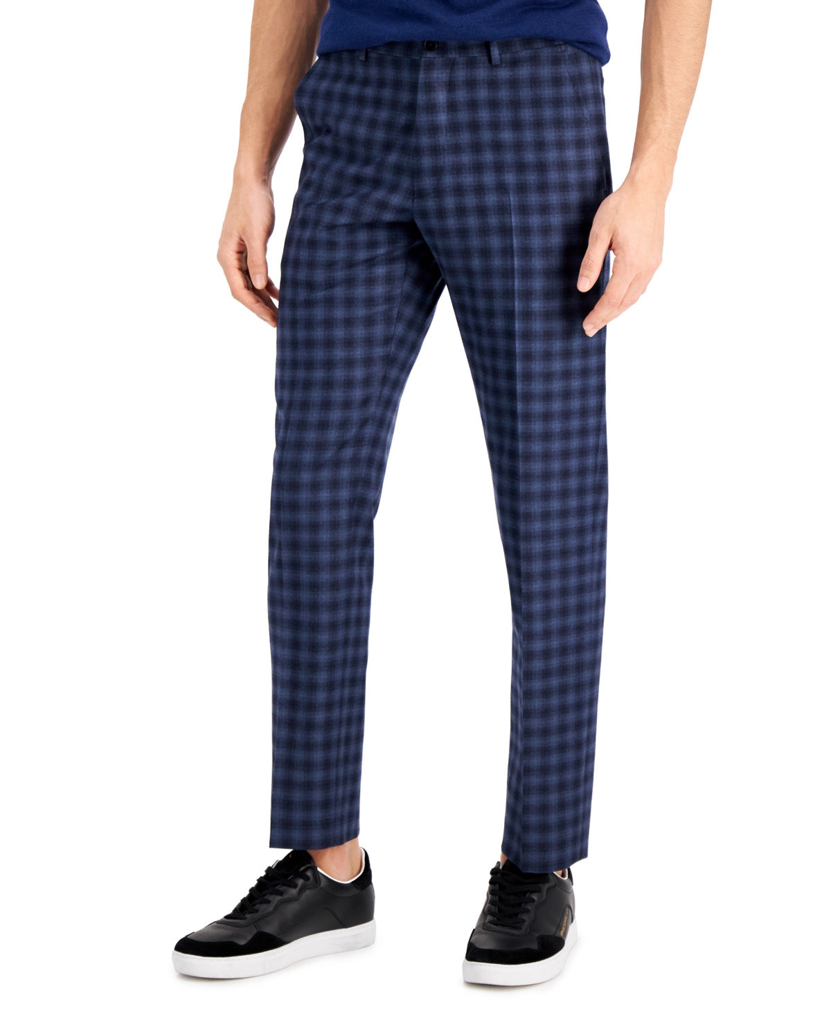 AX Armani Exchange Men Slim fit Dress Pants 32 / 30 Blue Check