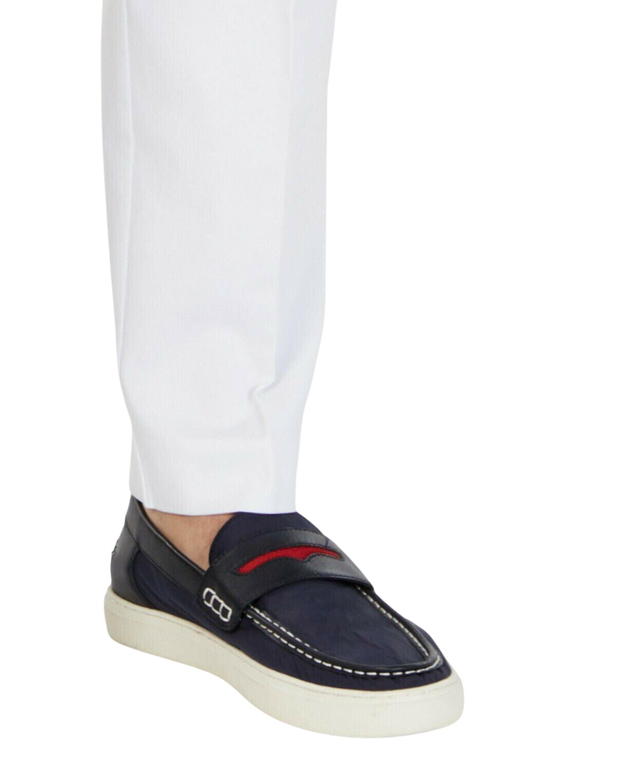 Tommy Hilfiger Mens Modern fit Dress Pants 40 / 34 White Solid Stretch