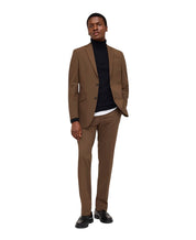 Kenneth Cole Mens Slim fit 2 Piece Suit 40 S / 33 Waist Brown Caramel Stretch