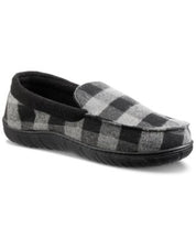 Totes Mens Buffalo Plaid Memory Foam Black Medium
