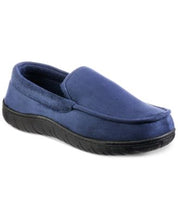 Totes Mens Memory Foam Navy Blue Loafers Medium