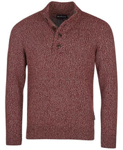 Barbour Men's Sid Regular fit Marled Half-zip Sweater Dark Red Xl