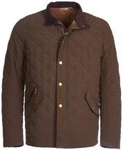 Barbour Men's Shoveler Quilted Jacket Medium Brown